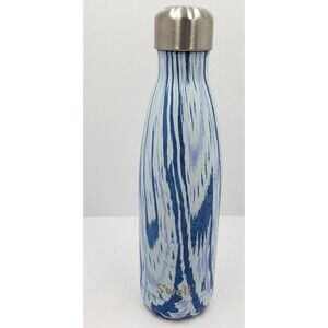 S'well Bottle 17oz Swell Water Bottle Stainless Steel Santorini Blues White NWOT